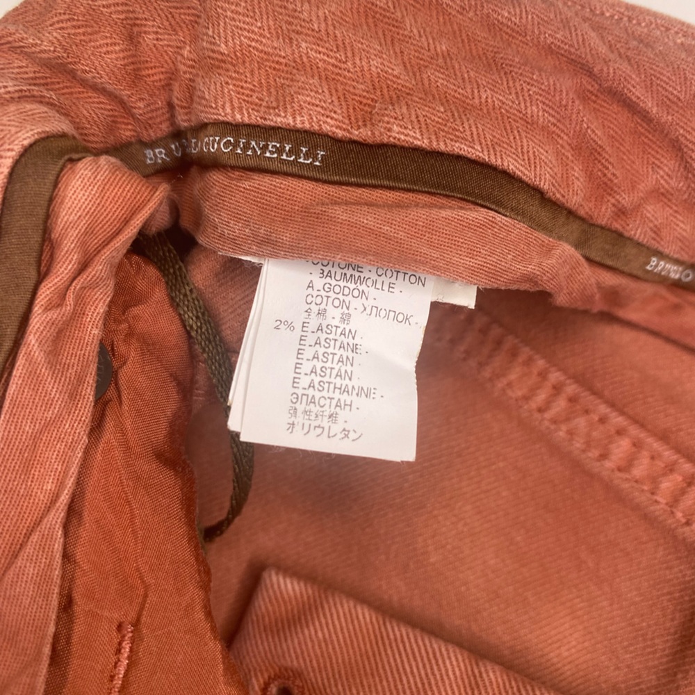 Brunello Cucinelli Terracotta Pants - Picture 6 of 9